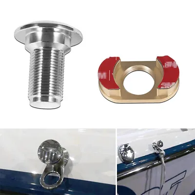 3/8 Inch Marine Stainless Steel Quick Release Fender Receiver Boat Lock Kit • $30.54