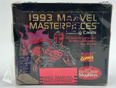 AUCTION #21 1993 Skybox Marvel Masterpieces Hobby Box Sealed /350000 • $6.50