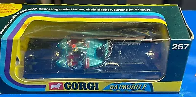 Vintage /  BATMOBILE CAR / CORGI #267 / 1973 / WINDOW BOX / TOY • $599.95