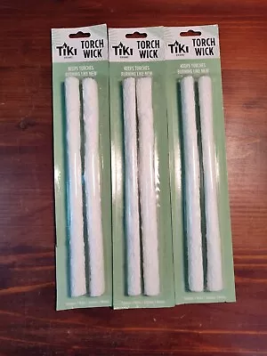 Tiki Brand Tiki Torch Wicks 6 Wicks (3 Packs Of 2) New In Package  • $9.75