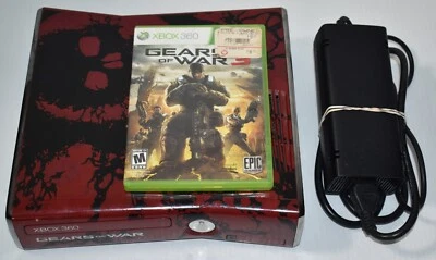 $138 • Buy Xbox 360 Gears Of War 3 Limited Edition 320GB Red & Black Console W/ Game