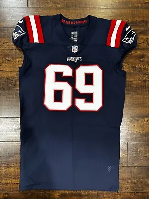 2021 Shaq Mason New England Patriots Team Game Issued Jersey • $775