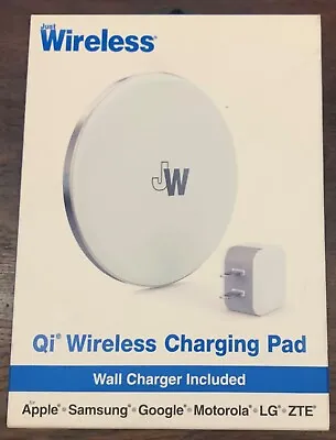 Just Wireless Qi Wireless Charging Pad With Wall Charger - WHITE • $9.90