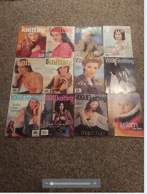 Vogue Knitting Magazines (12 Issues) 2001-2005 Very Nice! • $5.99