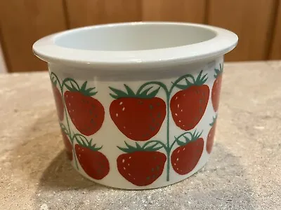 Arabia Of Finland Mid Century Vintage Pomona Strawberry Jam Jar Without Lid • $14.50