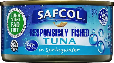 SAFCOL Tuna In Springwater 185G Can X 12 • $46.46