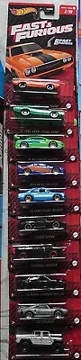 Hot Wheels Fast And Furious 2023 Series 1 (FULL SET OF 10 CARS) HNR88 • £64