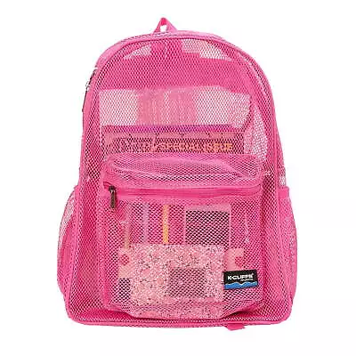 Unisex Heavy Duty Classic Fitness Student Mesh Sheer Mesh Backpack • $24.99