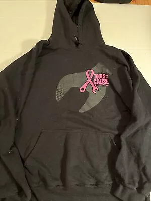 Mens Preowned Gildan Matco Tools For The Cause Black XL Hooded Sweatshirt • $20