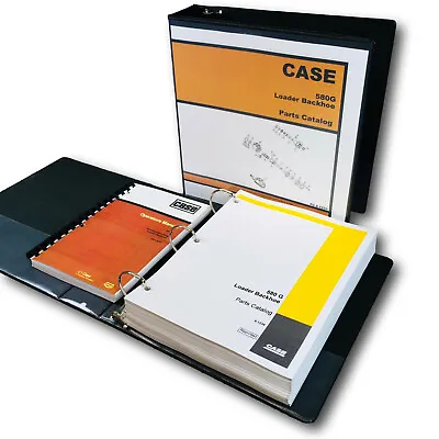 $86.97 • Buy Case 580G Loader Backhoe Parts Manual Catalog Operators Owners Set Book
