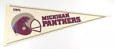 1982 Michigan Panthers USFL Vintage Full-Size Pennant • $9.99