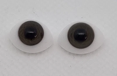£12.99 • Buy 12mm Dolls Bears Solid Glass Eyes Brown Colour Vintage AM
