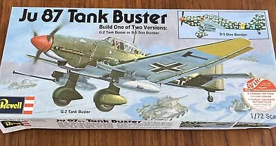 1/72 Ju 87 Tank Buster RARE VTG Revell JU87 Model Kit H-142  - COMPLETE • $15