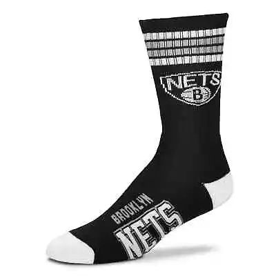 Brooklyn Nets Logo Youth Size Crew Socks Authentic Nba Basketball Team New • $14.99