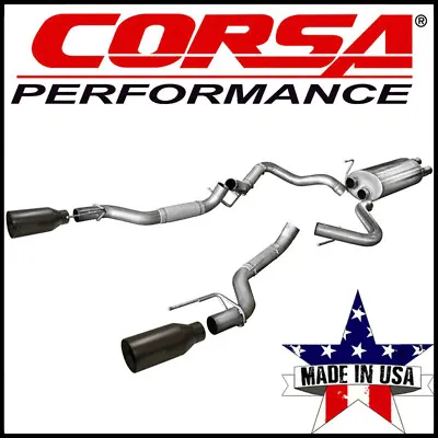 Corsa Sport 3  Dual Cat-Back Exhaust System Fit 2017-2020 Ford F-150 Raptor 3.5L • $1625.99