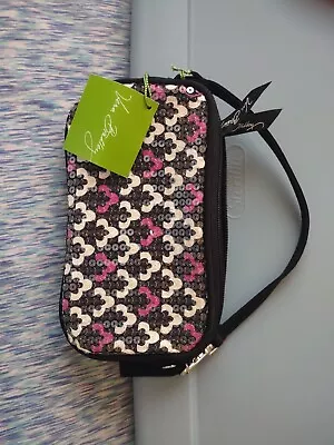 VERA BRADLEY Shimmer Wristlet Canterberry Magenta - Perfect Phone Size - NWT • $20