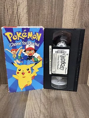Pokemon - I Choose You! Pikachu VHS Tape Nintendo 1998 Rental • $7.99