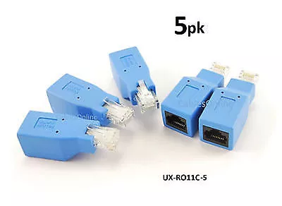 5-PACK Cisco Console Rollover Adapter For RJ45 Ethernet Network Cables UX-RO11C • $19.95