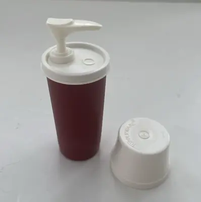 Vintage Tupperware Ketchup Pump Cylinder Container 1329-13 • $7