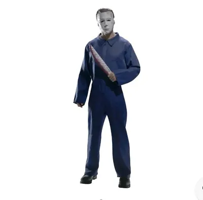 Spirit Halloween Michael Meyers Costume Blue Mechanic Jumpsuit & Mask Standard  • $29.99
