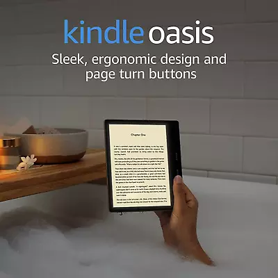 Kindle Oasis – With 7” Display And Page Turn Buttons - Wi-Fi (8 GB) - Graphite • $608.99