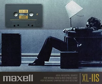 Maxell XL II-S Cassette 100 M. Type 2 Chrome Position Tape. Japan. With Extras! • $18.75