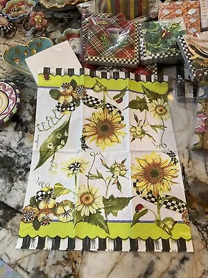 MacKenzie-Childs Sunflower Courtly Check Guest 1 Napkin For Decoupage. • $3