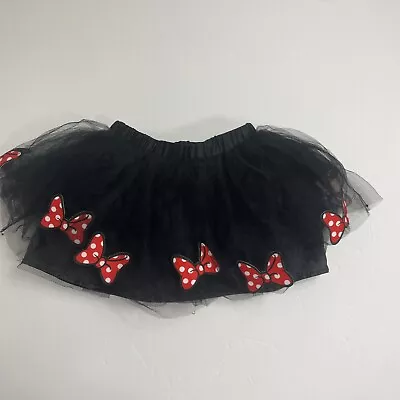 Disney Collection By Tutu Couture Minnie Mouse Skirt Black Tulle 4T • $11.95