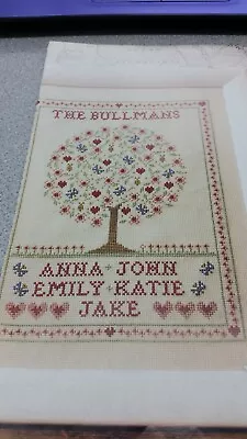 Family Tree Cross Stitch Chart    4-296 • £1.50