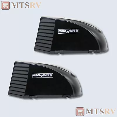 Maxxair II Deluxe Large RV Vent Cover W/EZ Clips In BLACK (Opaque) - 2-PACK • $75.94