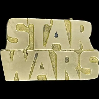Brass Star Wars Movie Poster C3PO Jedi SciFi Fan Film 1970s Vintage Belt Buckle • $46.75