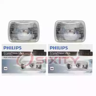 2 Pc Philips High Low Beam Headlight Bulbs For Saab 900 1981-1986 Electrical Iz • $54.98