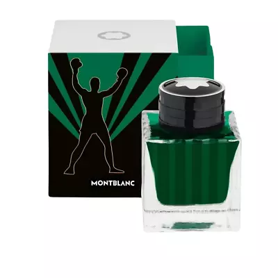 Montblanc Fountain Pen Ink 50ml Great Characters Muhammad Ali Green 130298 • $94.95