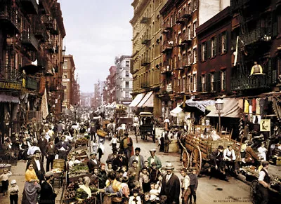 Mulberry Street Hells Kitchen 1900 New York City Poster Print • $6.49