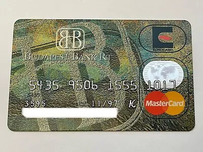 Budapest Bank RT MasterCard Credit Card▪️Eurocard▪️Hungary▪️Expired In 1997 • $26.99