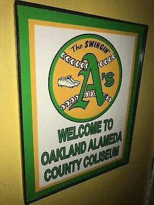 Oakland A's Athletics Throwback Baseball Stadium Bar Man Cave Advertising Sign • $27.99