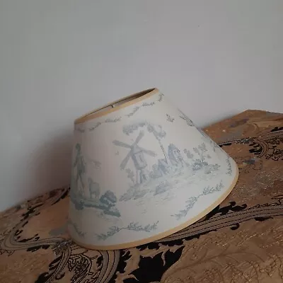 Vintage Laura Ashley Toile Du Jouy Blue  Table Lightshade • £14.88