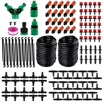 100FT Automatic Drip Irrigation Kit Garden DIY Micro Self Watering System Kit US • $20.99