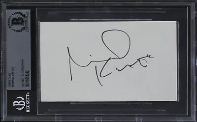 Michael Keaton Batman Authentic Signed 3x5 Index Card Autographed BAS Slabbed • $699.99