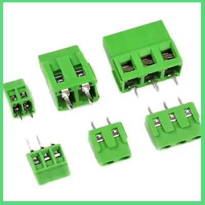 $1.59 • Buy Green PCB Terminal Block Connector 5.08mm /3.81mm /2.54mm Pitch 2PIN 3PIN