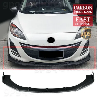 GI I Front Lip Splitter For Mazda 3 SP25 Sedan / Hatch 2010-2011 12 Front Bumper • $49.99