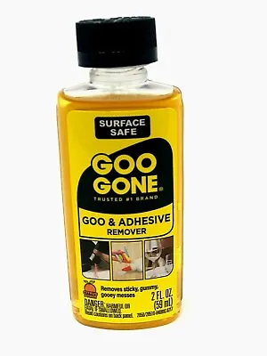 $6.98 • Buy Goo Gone 2oz Bottle - Grease Oil Gum Cleaner Tape Tar, Adhesive Residue Remover 