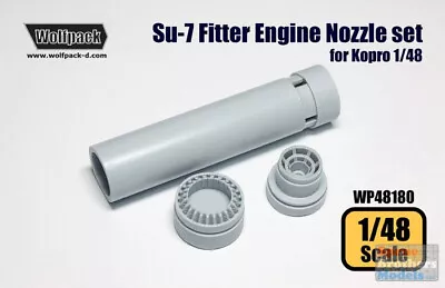 WPD48180 1:48 Wolfpack Sukhoi Su-7 Fitter Engine Nozzle Set (KOP Kit) • $25.89