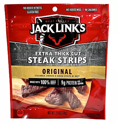 Jack Link's Extra Thick Cut Original Steak Strips 2.6 Oz Jack Links • £6.86