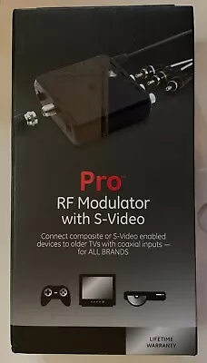 NEW GE Pro RF Modulator With S-Video For All Brands #38806 • $12