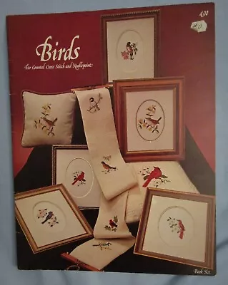 Vtg Busy Hands Needlework Designs Birds Cross Stitch Needlepoint Book Six 1976 • $4.95