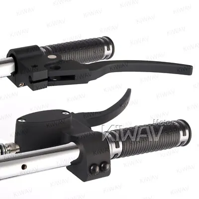 KiWAV CNC Aluminum Black Custom Hand Control Kit For Harley-Davidson 96~ • $925.78