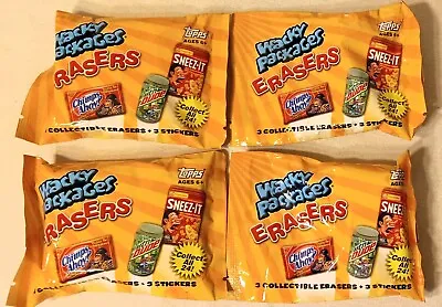 2011 Topps Wacky Packages Erasers 4 Sealed Unopened Packs HTF! Mint Condition! • $12.99