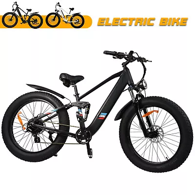 48V 500W Electric Bicycle City Ebike For Adult Mountain Bike 8 Speeds 40KM/Hrv • $1049.99