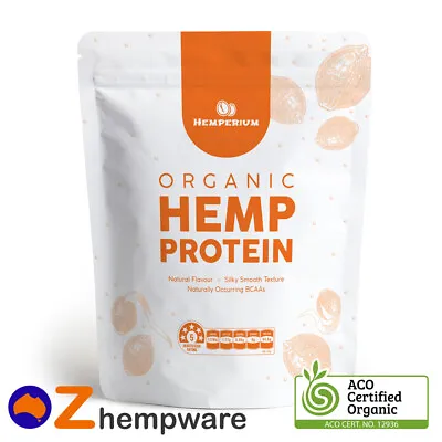 Hemp Protein Powder Australian Certified Organic Plant Based Vegan Supplement • $105.55